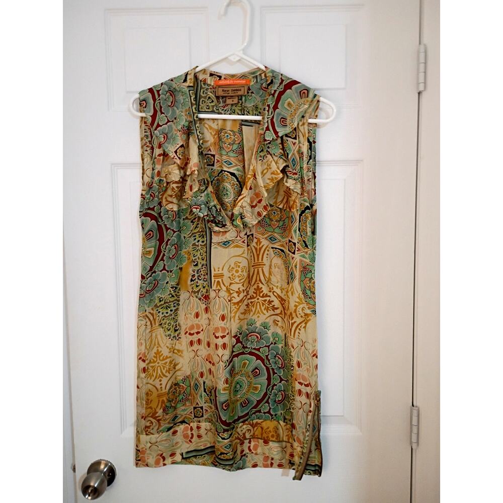 Women's Karen Zambos 100% Silk Dress Size Small